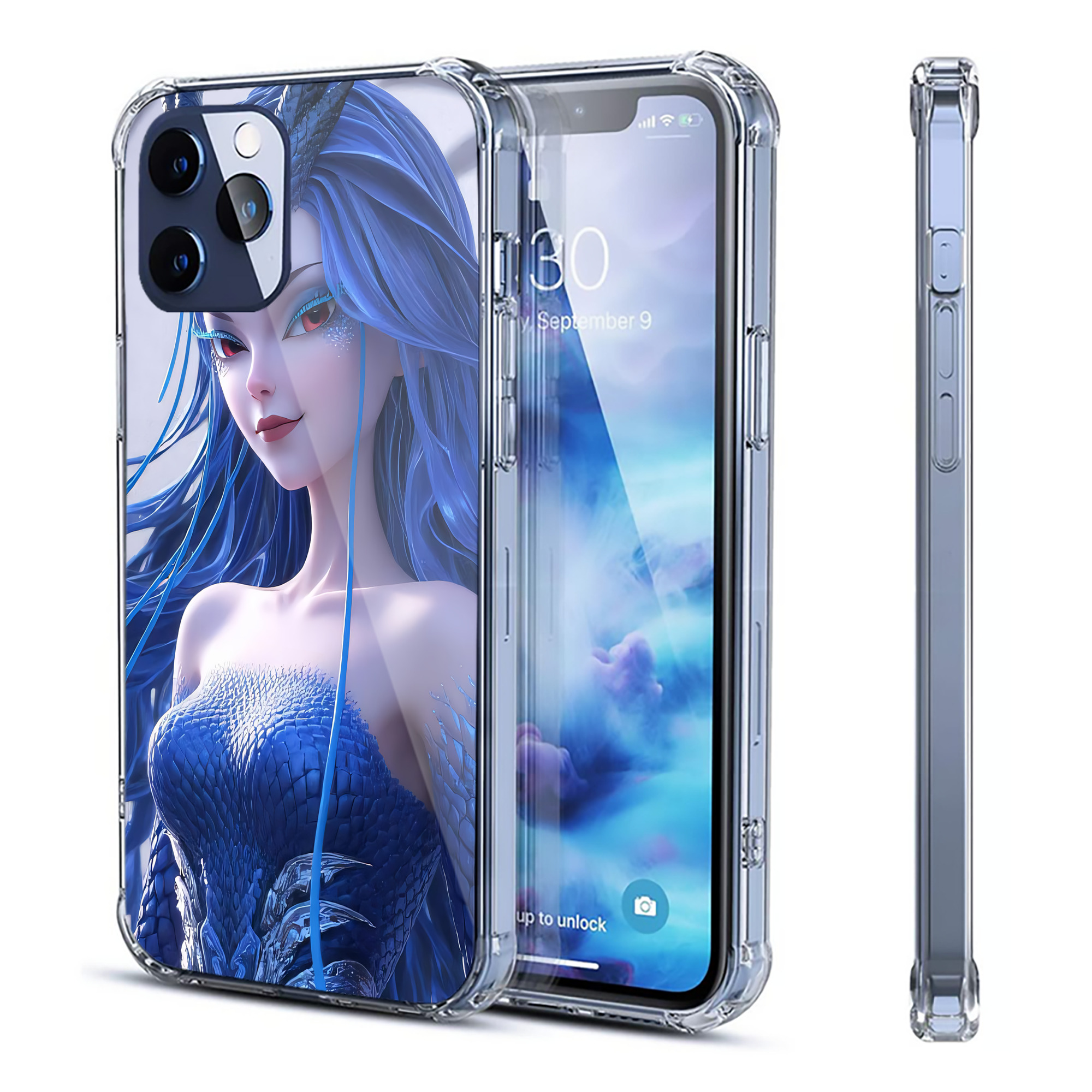 （画像用） Ne Zha 2 ナタ 魔童の大暴れ 【iPhone 12シリーズ対応】透明スマホケース（クリアソフトケース）